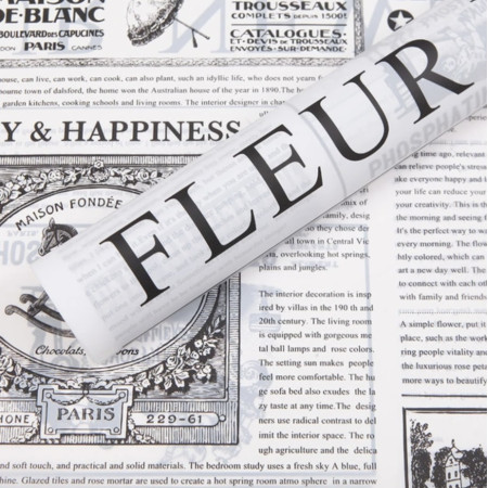 Газета в рулоне "FLEUR" (9 м.) - #121 Белый